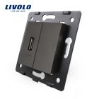 Livolo Module USB Aansluiting Enkelvoudig Zwart