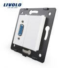 Livolo Module VGA Female Aansluiting Enkelvoudig Wit