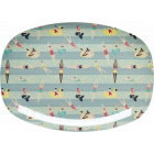 Rice Ovaal Bord Melamine Swimster Print