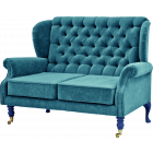 Rice Sofa Petrol Blue Legs