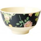 Rice Schaaltje Melamine Dark Rose Print Small