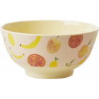 Rice Schaaltje Melamine Happy Fruits Print