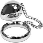 Rimba Donut Ring with Anal Egg Zilver 45 mm