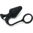 Rimba Buttplug met Cockring en Bulletvibrator Zwart Silicone